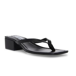 Black Steve Madden Claudette Sandal Heel